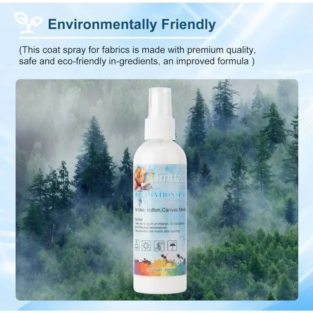 200 ML Sublimation Spray for Cotton Shirts, Sublimation Coating Spray Apply All